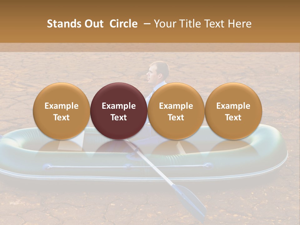 Ailboat Financial Water PowerPoint Template