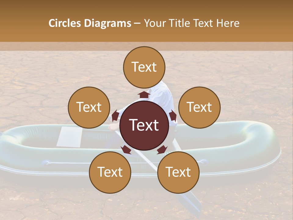 Ailboat Financial Water PowerPoint Template