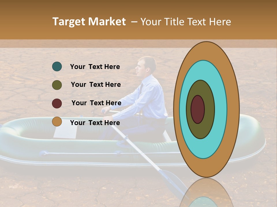 Ailboat Financial Water PowerPoint Template