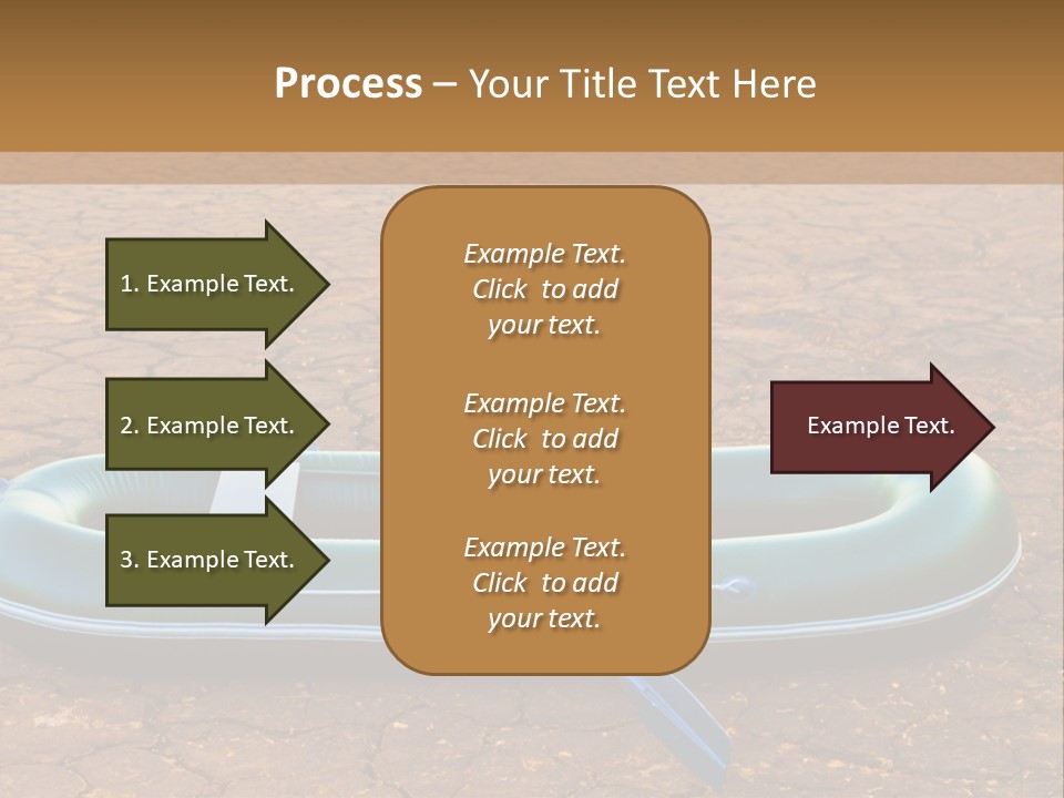 Ailboat Financial Water PowerPoint Template