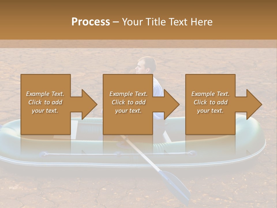 Ailboat Financial Water PowerPoint Template
