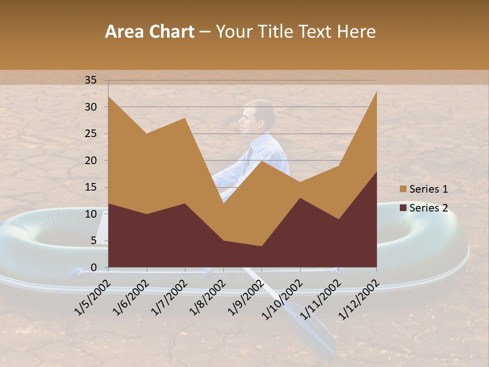 Ailboat Financial Water PowerPoint Template
