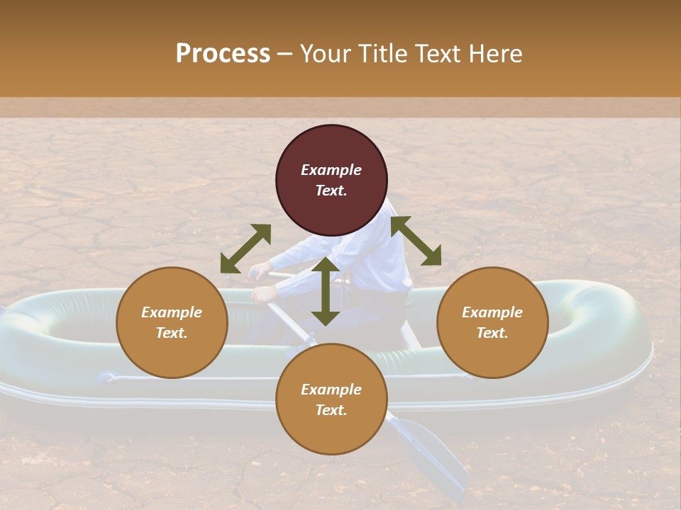 Ailboat Financial Water PowerPoint Template