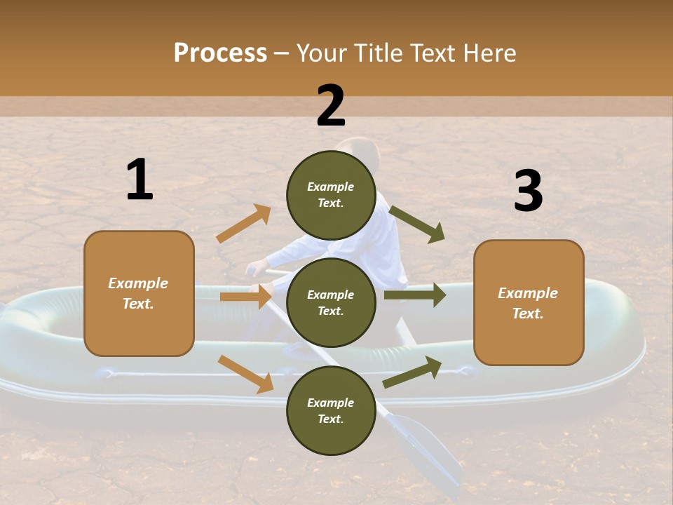 Ailboat Financial Water PowerPoint Template
