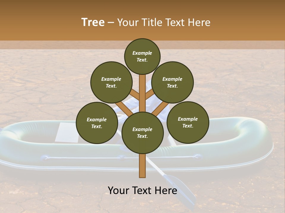 Ailboat Financial Water PowerPoint Template
