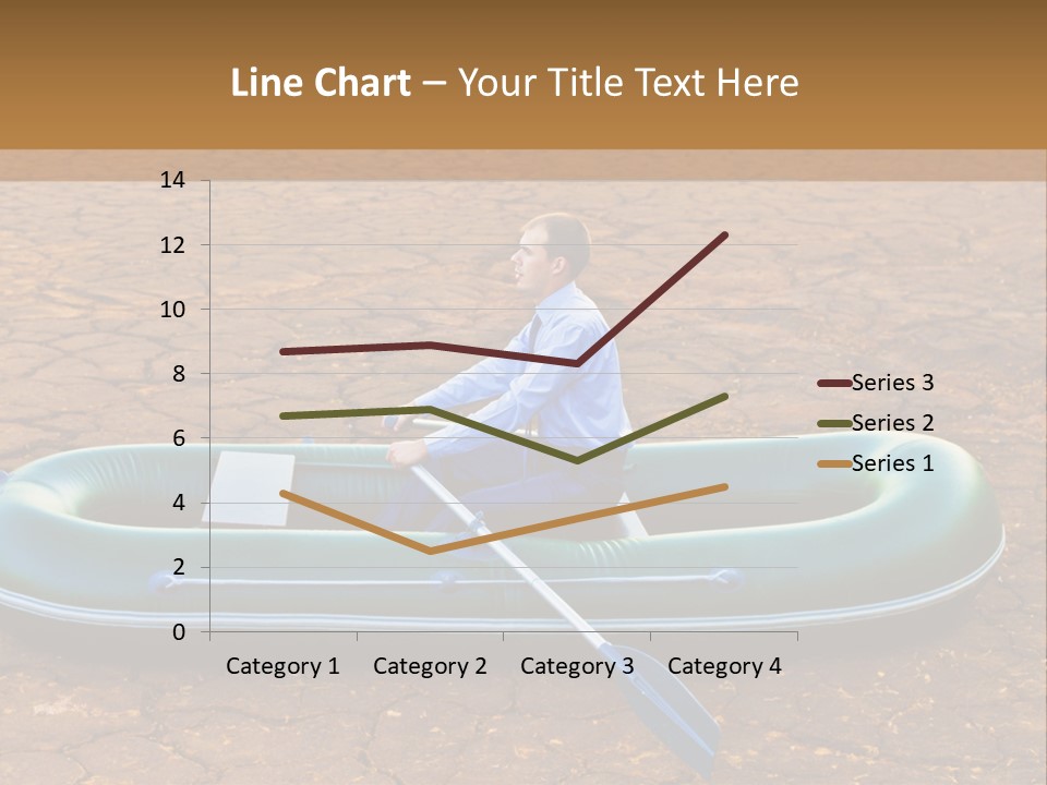 Ailboat Financial Water PowerPoint Template
