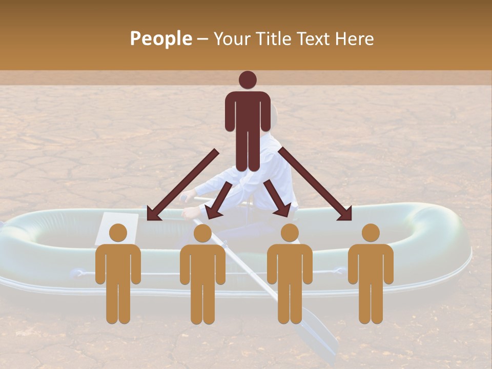 Ailboat Financial Water PowerPoint Template