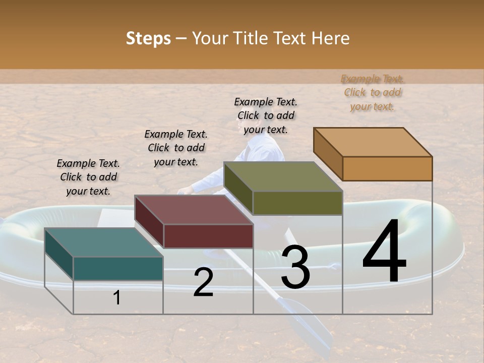 Ailboat Financial Water PowerPoint Template