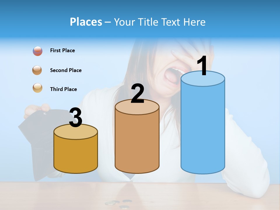 Bankrupt Empty Credit PowerPoint Template