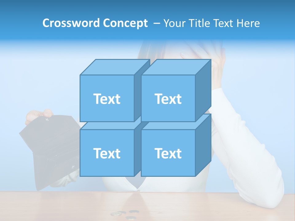 Bankrupt Empty Credit PowerPoint Template