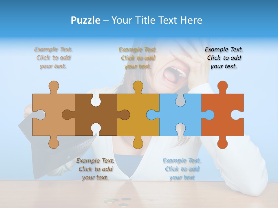 Bankrupt Empty Credit PowerPoint Template