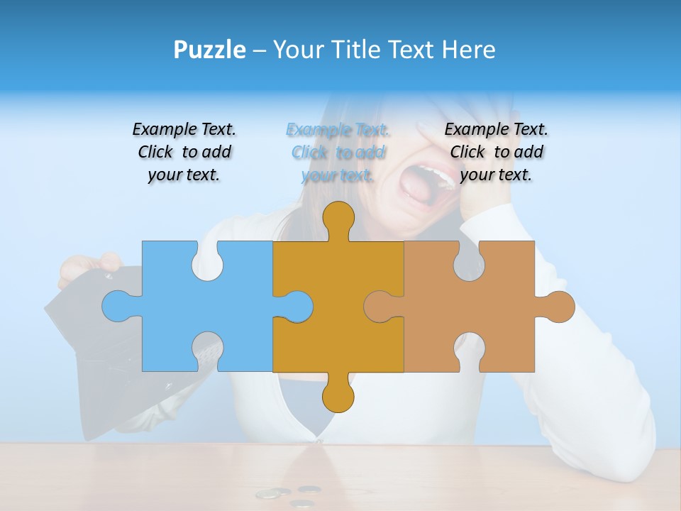 Bankrupt Empty Credit PowerPoint Template