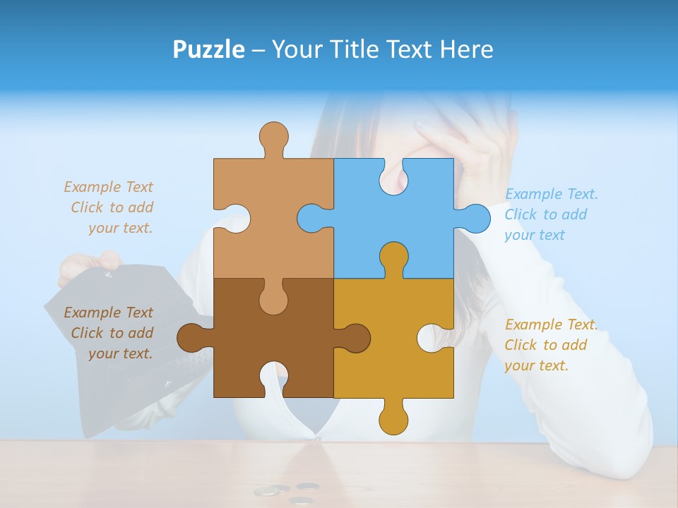 Bankrupt Empty Credit PowerPoint Template