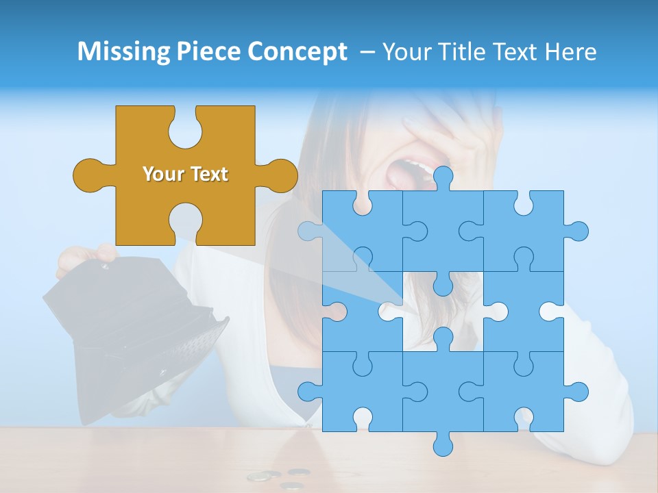 Bankrupt Empty Credit PowerPoint Template