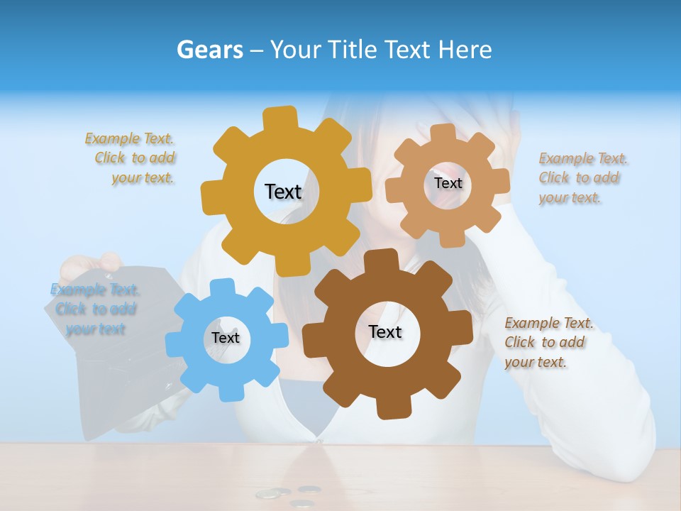 Bankrupt Empty Credit PowerPoint Template