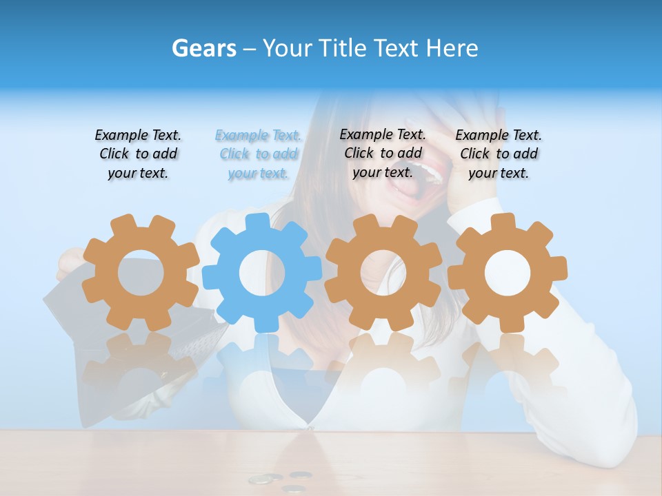 Bankrupt Empty Credit PowerPoint Template