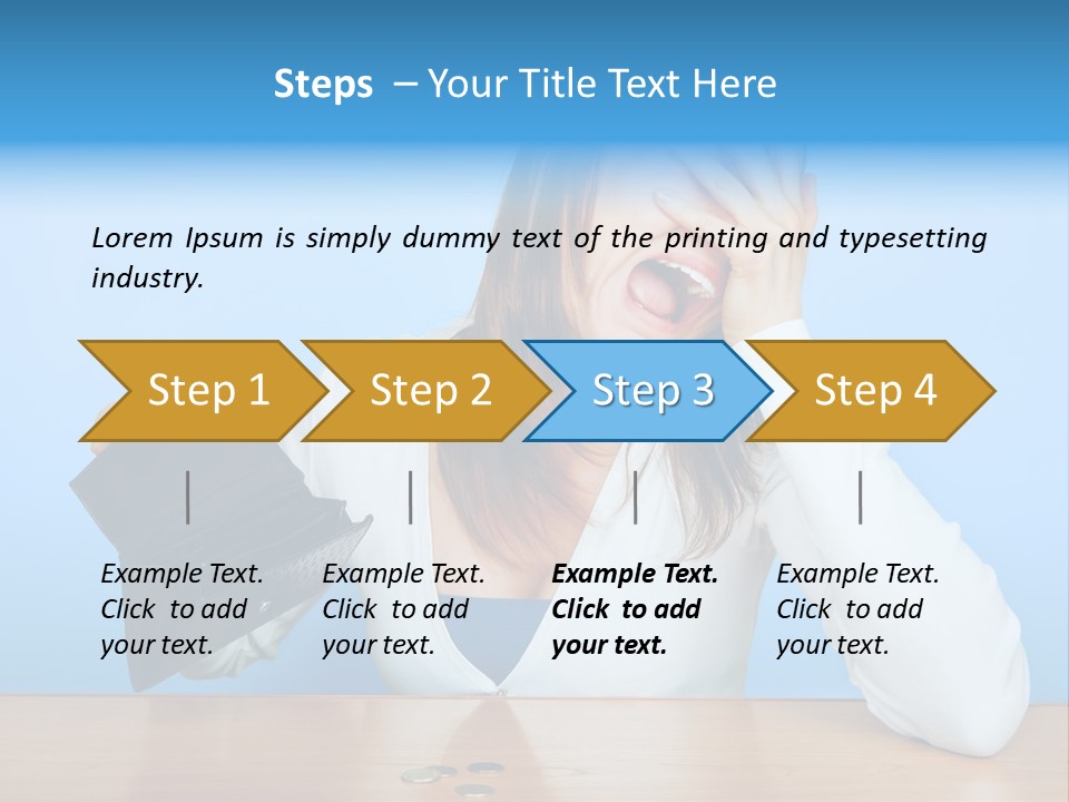 Bankrupt Empty Credit PowerPoint Template