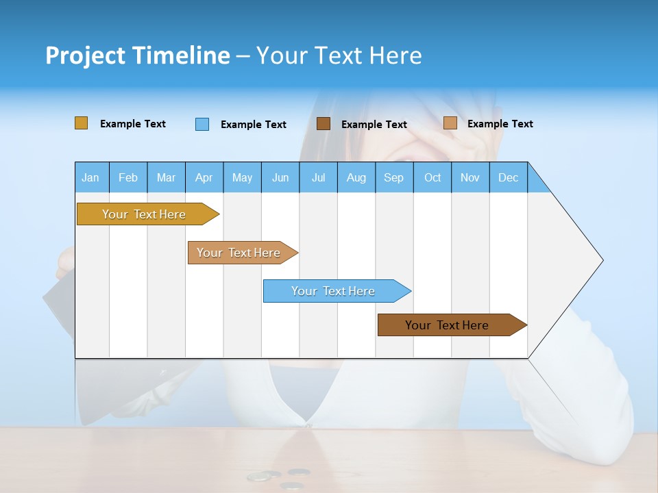 Bankrupt Empty Credit PowerPoint Template