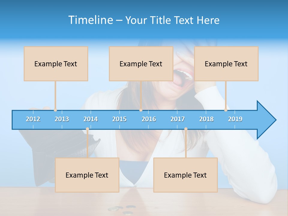 Bankrupt Empty Credit PowerPoint Template