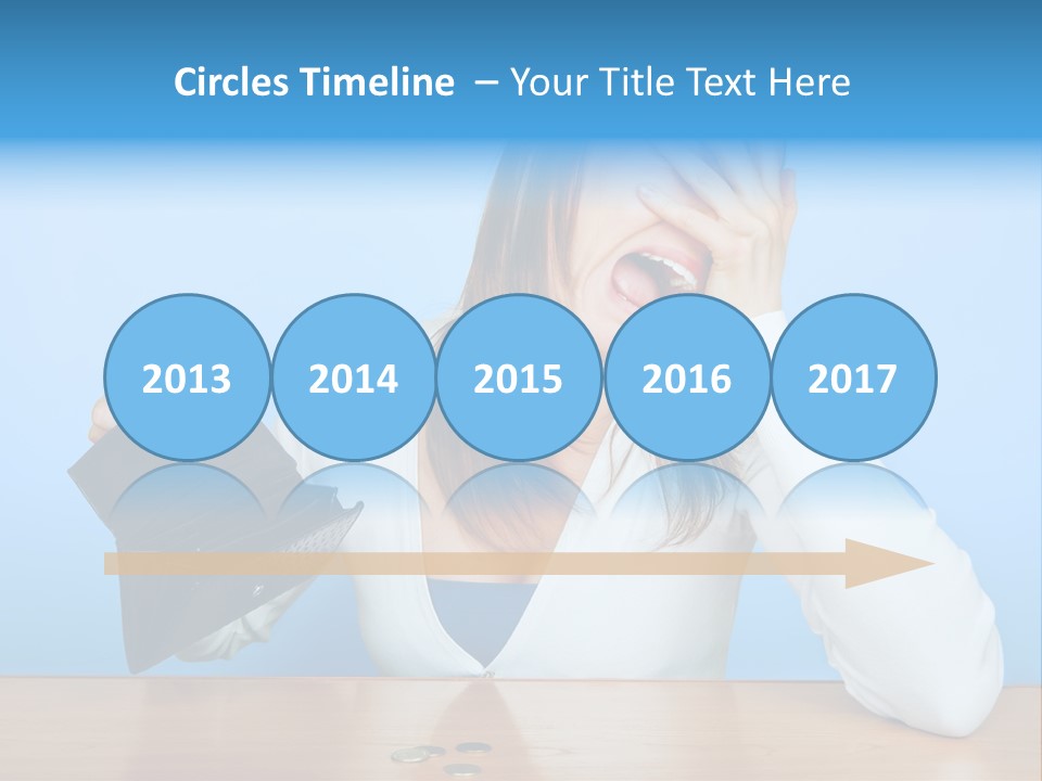 Bankrupt Empty Credit PowerPoint Template