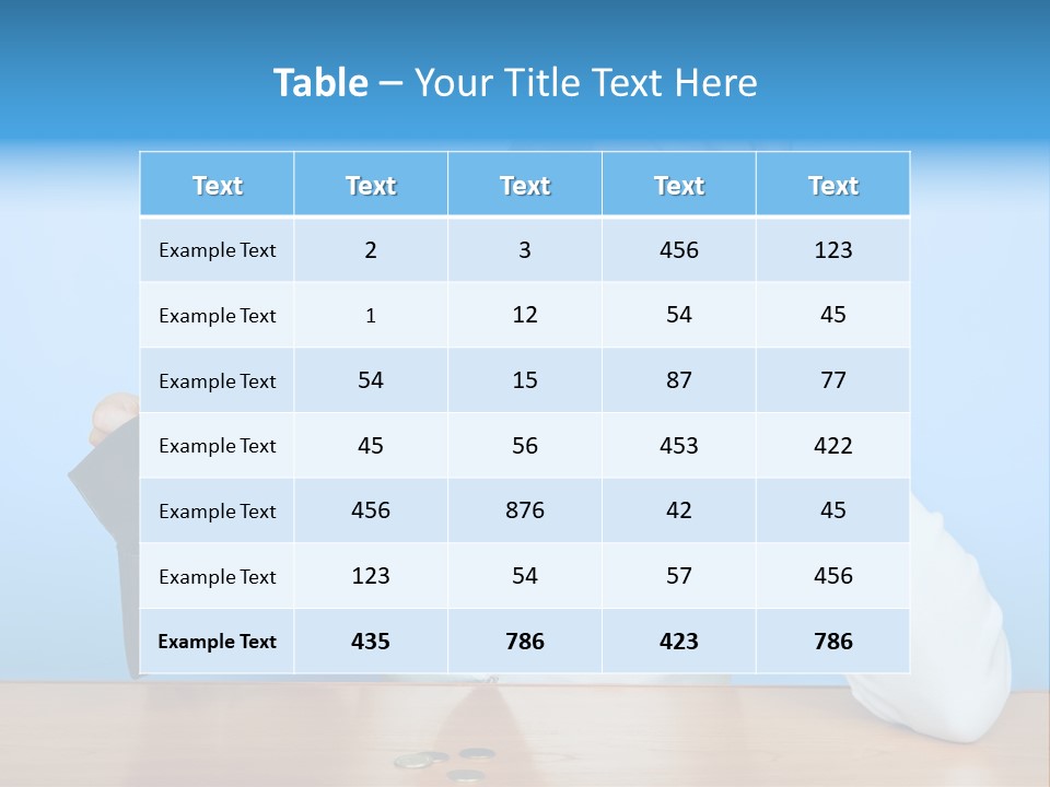 Bankrupt Empty Credit PowerPoint Template