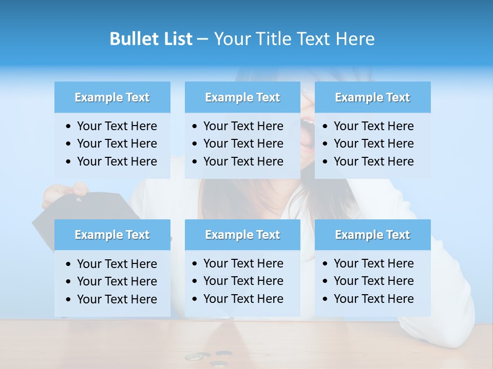Bankrupt Empty Credit PowerPoint Template