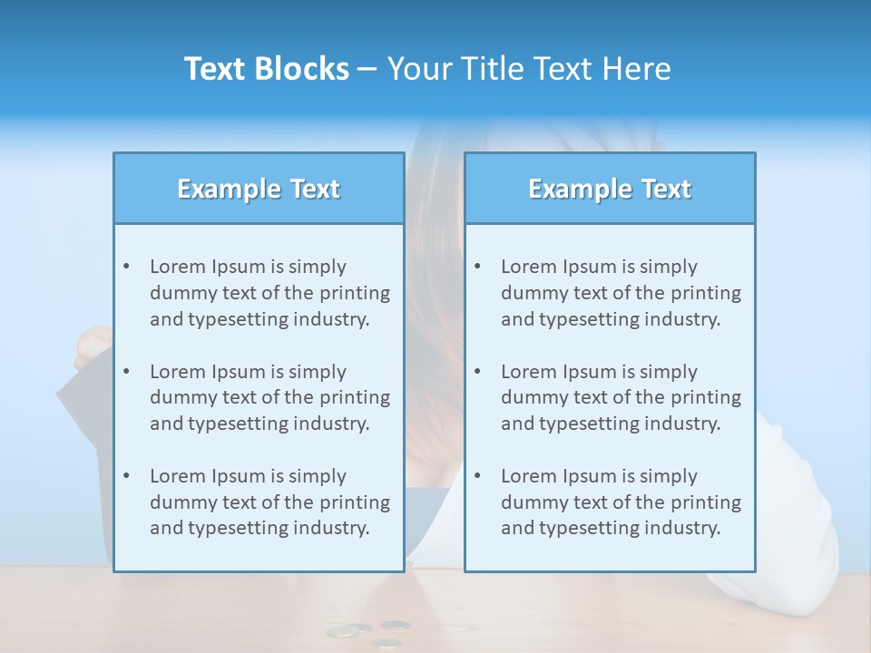Bankrupt Empty Credit PowerPoint Template