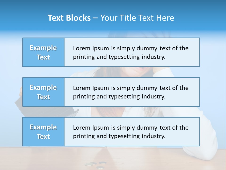 Bankrupt Empty Credit PowerPoint Template