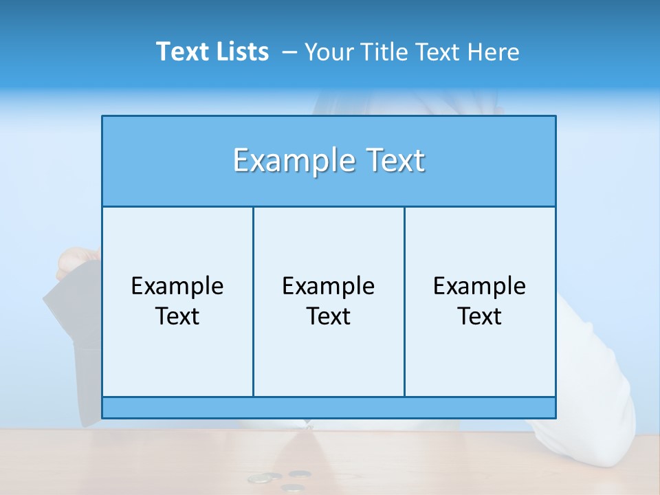 Bankrupt Empty Credit PowerPoint Template