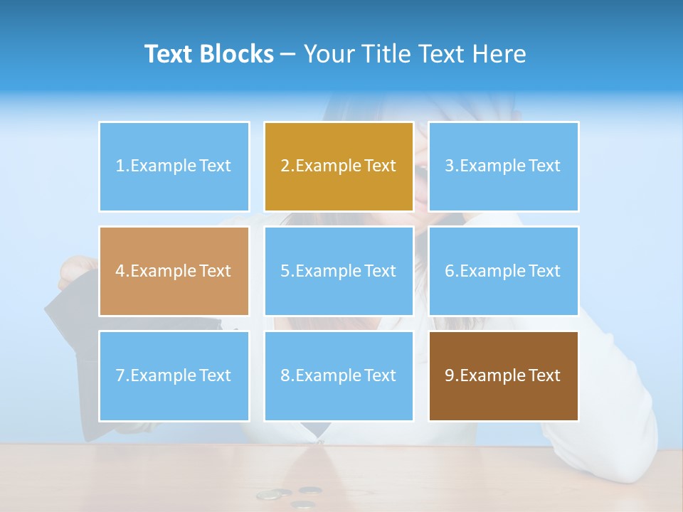 Bankrupt Empty Credit PowerPoint Template