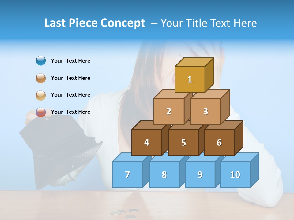 Bankrupt Empty Credit PowerPoint Template