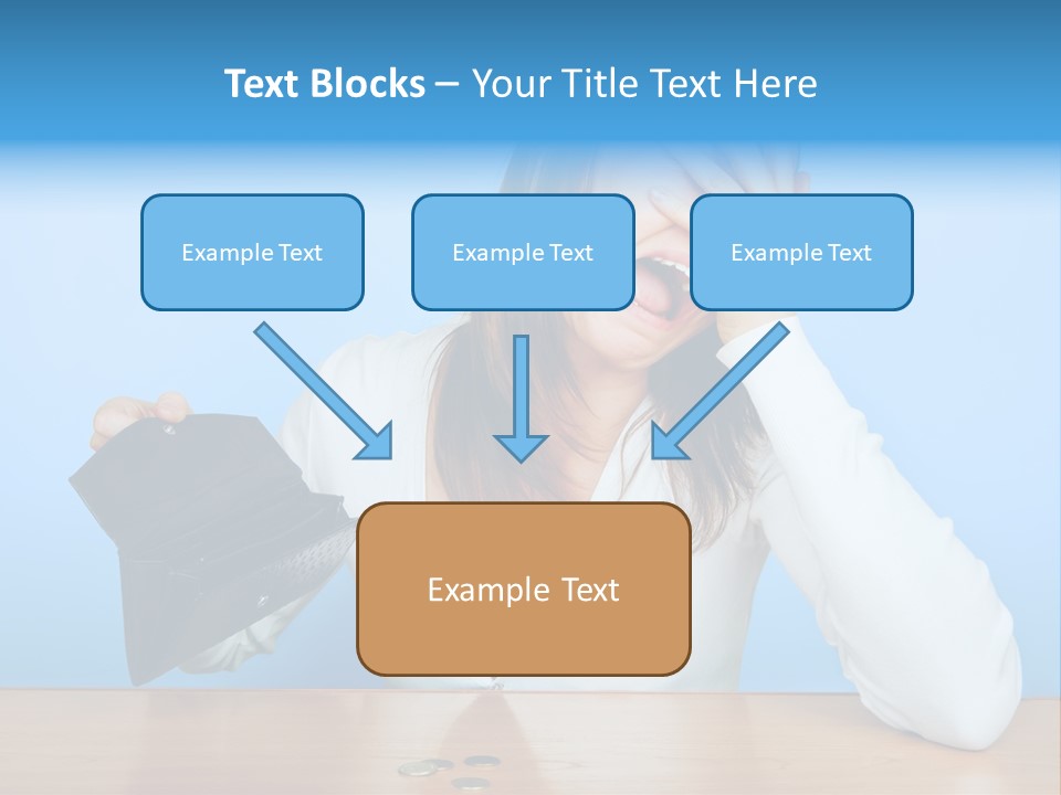 Bankrupt Empty Credit PowerPoint Template