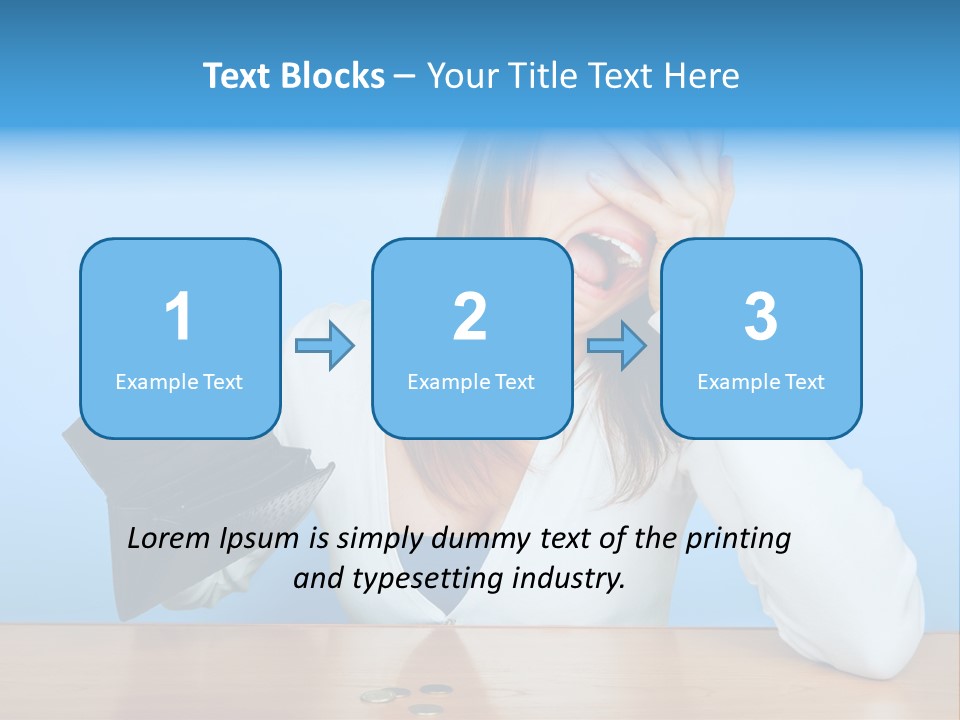 Bankrupt Empty Credit PowerPoint Template