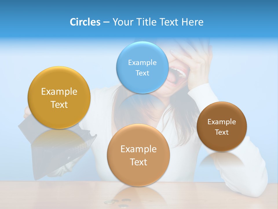 Bankrupt Empty Credit PowerPoint Template