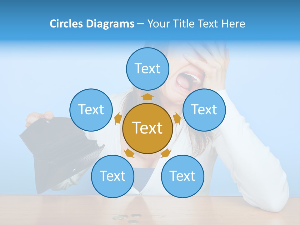 Bankrupt Empty Credit PowerPoint Template
