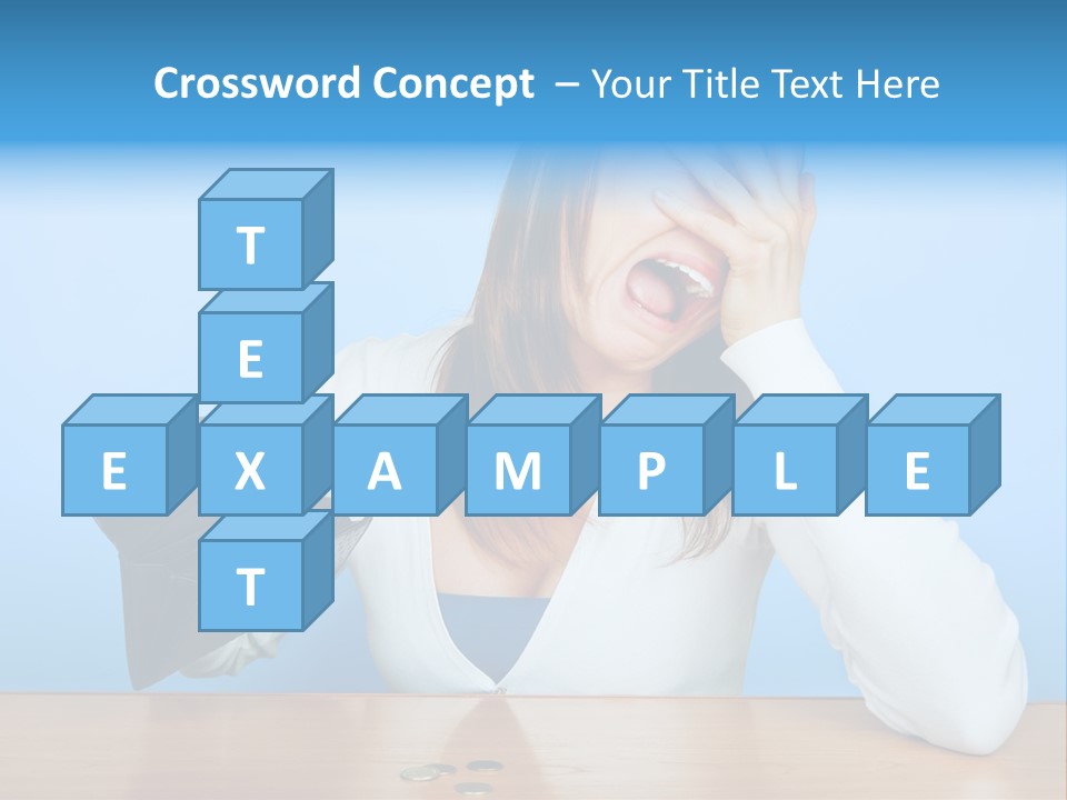 Bankrupt Empty Credit PowerPoint Template