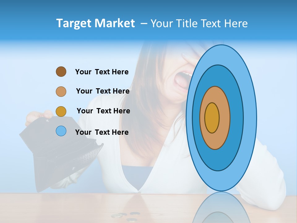 Bankrupt Empty Credit PowerPoint Template