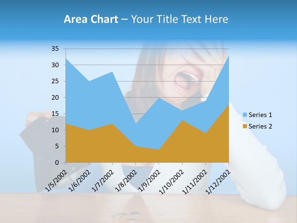 Bankrupt Empty Credit PowerPoint Template