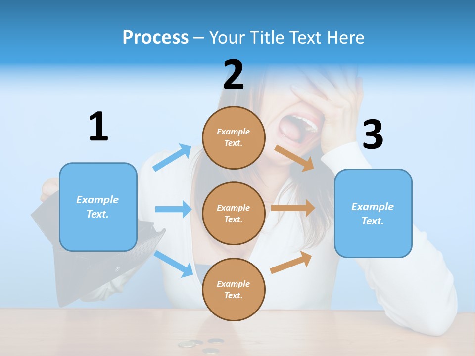 Bankrupt Empty Credit PowerPoint Template