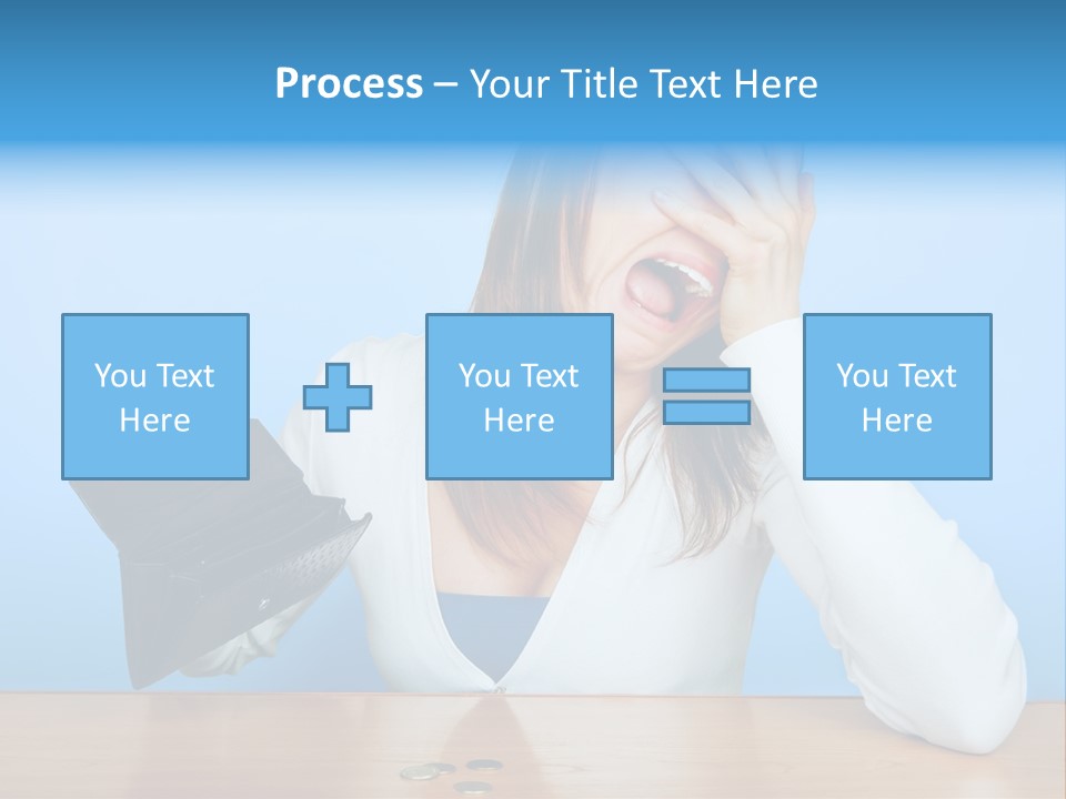 Bankrupt Empty Credit PowerPoint Template