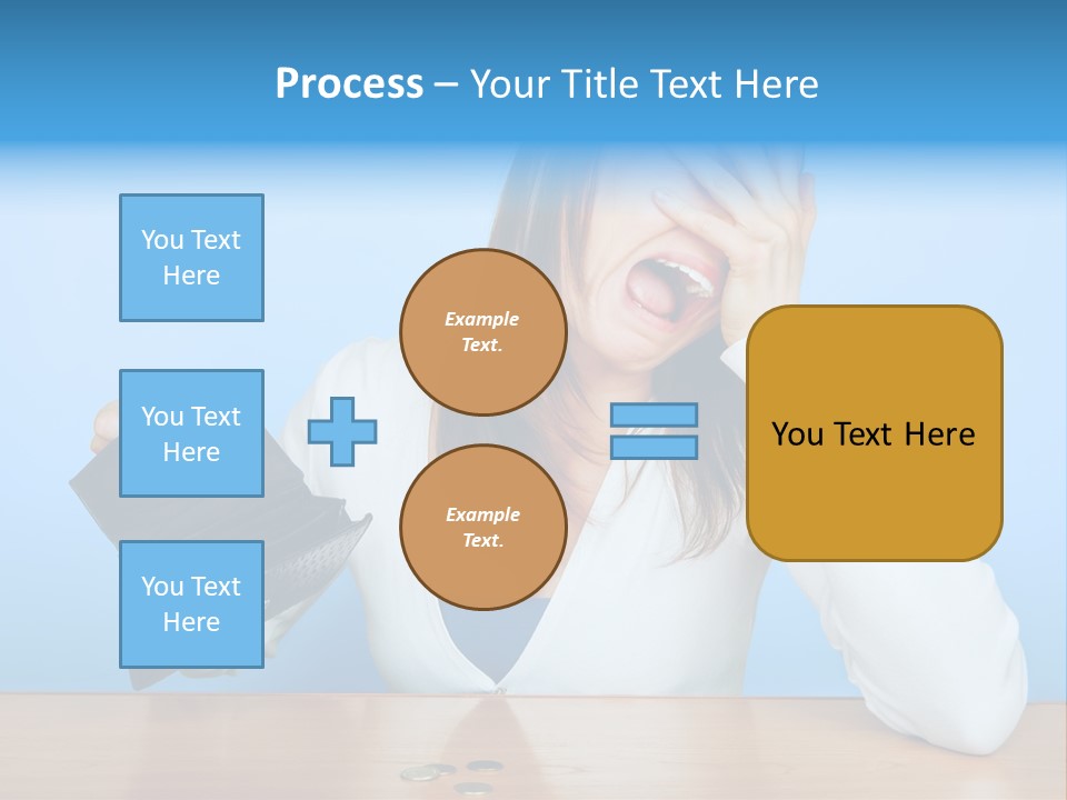 Bankrupt Empty Credit PowerPoint Template