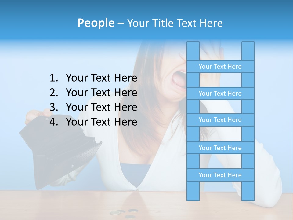 Bankrupt Empty Credit PowerPoint Template