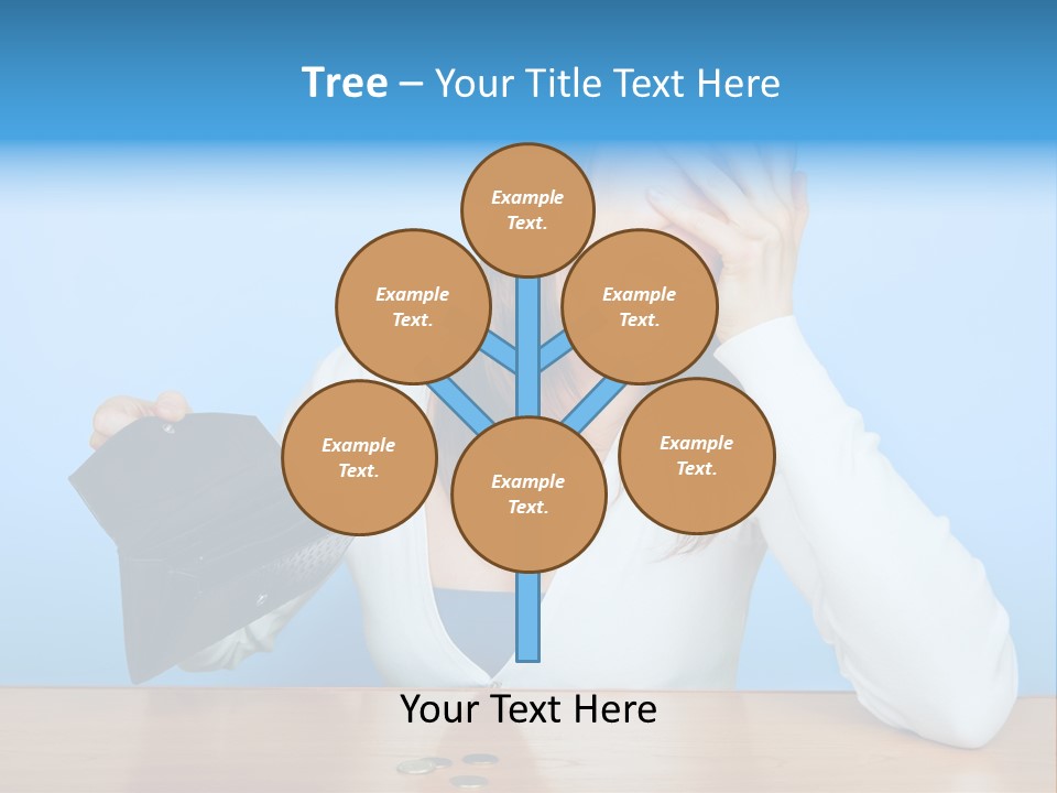 Bankrupt Empty Credit PowerPoint Template