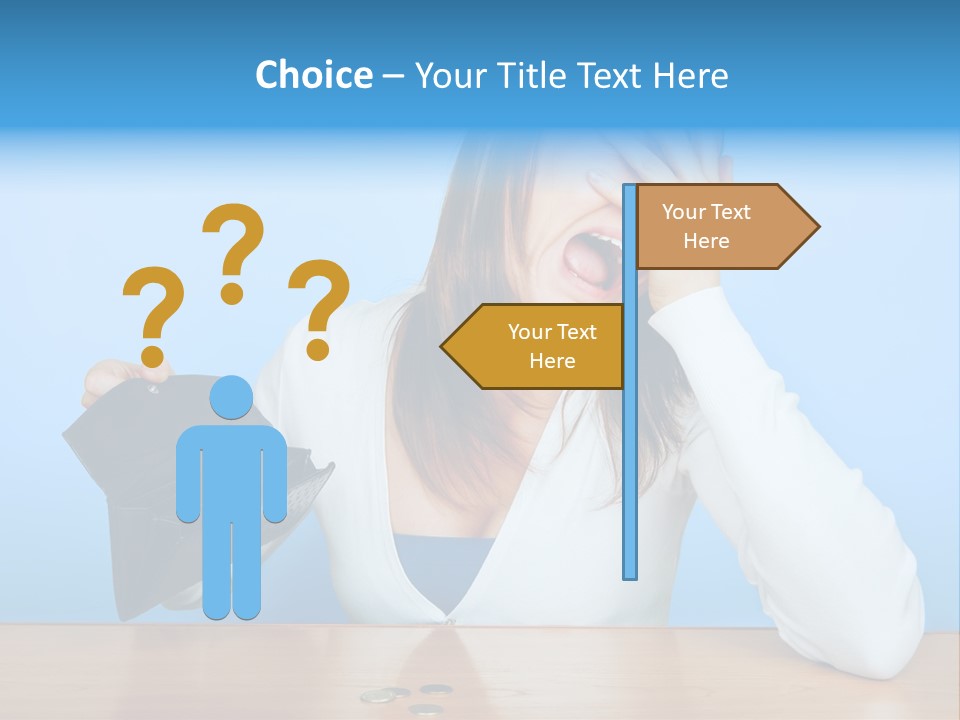 Bankrupt Empty Credit PowerPoint Template