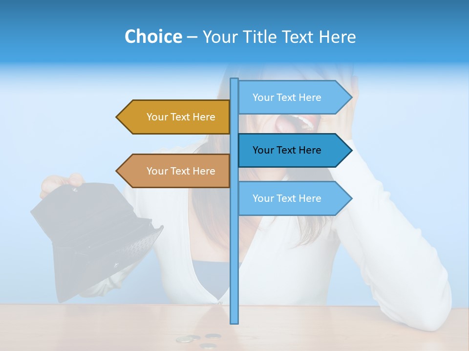 Bankrupt Empty Credit PowerPoint Template