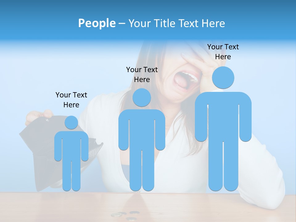 Bankrupt Empty Credit PowerPoint Template