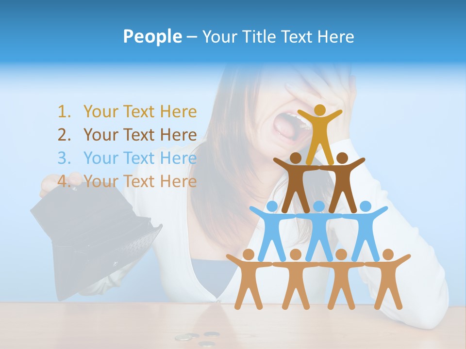 Bankrupt Empty Credit PowerPoint Template