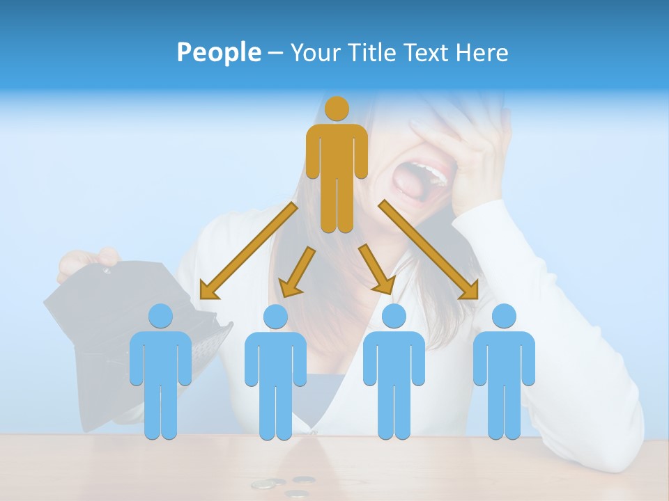 Bankrupt Empty Credit PowerPoint Template