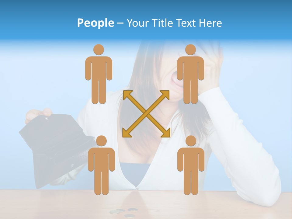 Bankrupt Empty Credit PowerPoint Template