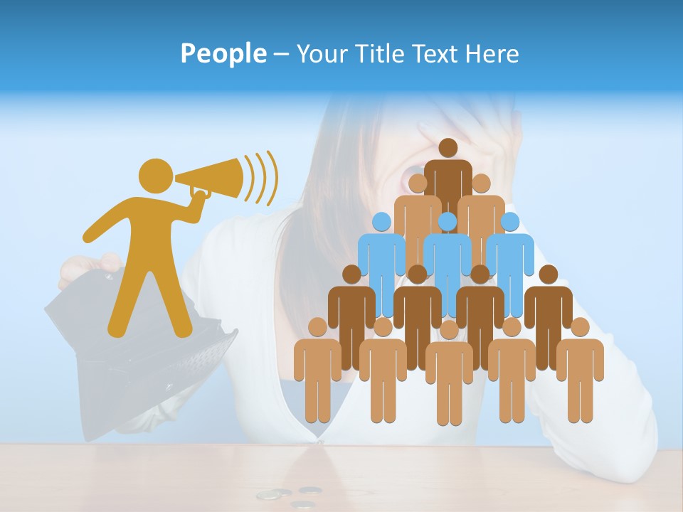 Bankrupt Empty Credit PowerPoint Template